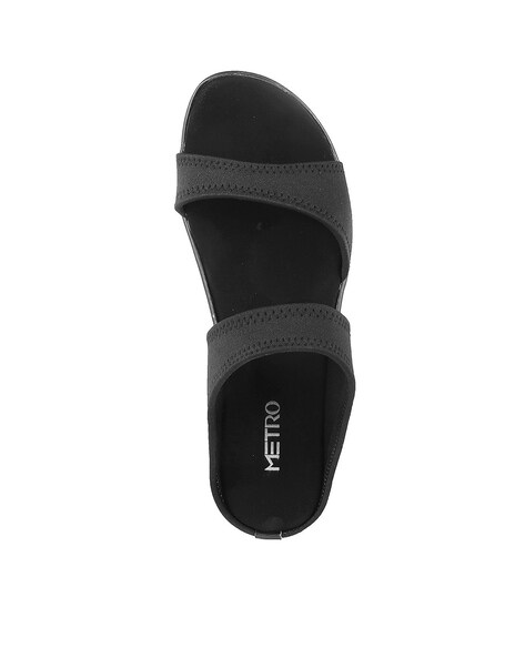 Buy Black Flip Flop & Slippers for Women by Metro Online