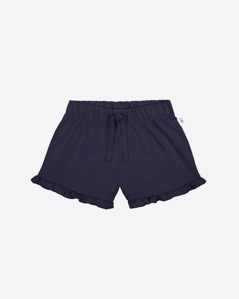 Girls navy hotsell blue cotton shorts