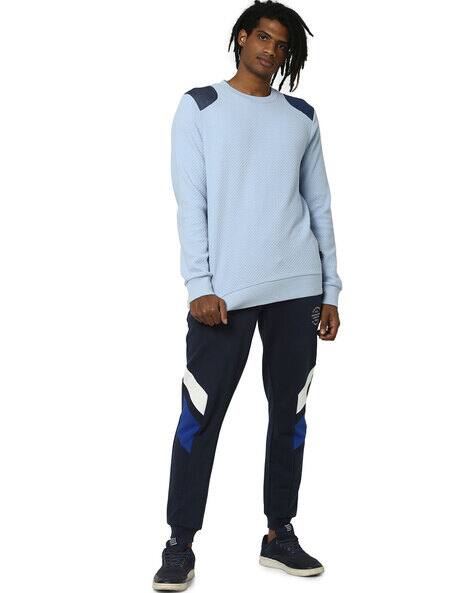 blazer and track pants