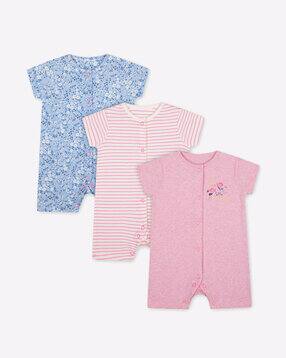 mothercare Pack of 3 Printed Rompers-picture-20