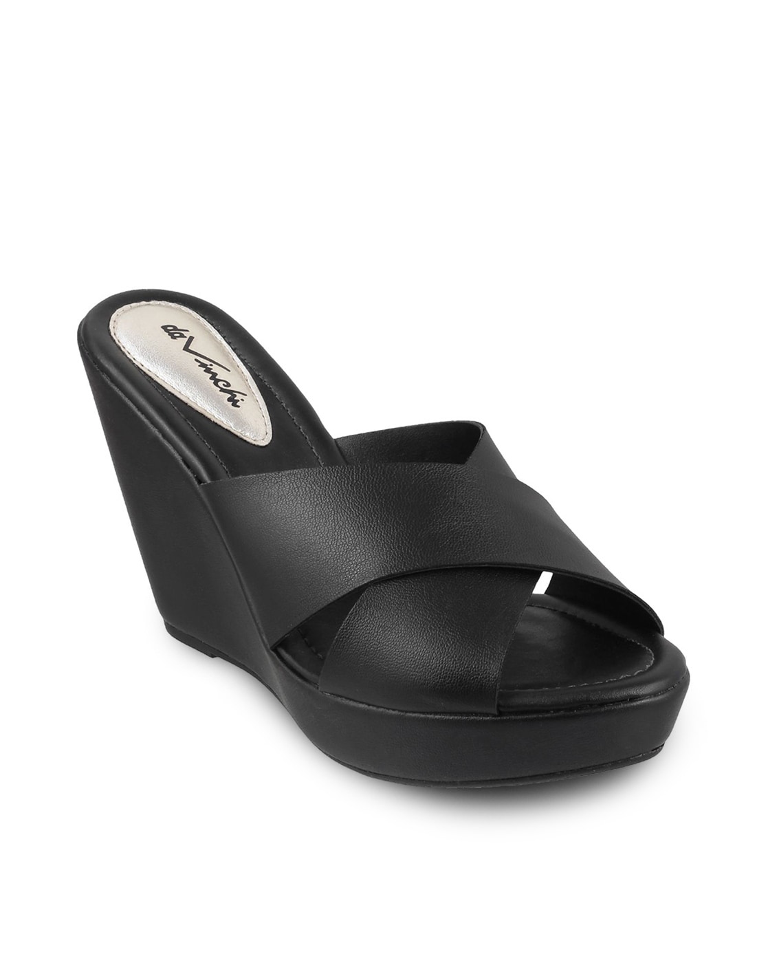 Coach Signature Jan Crinkle Platform Sandal Shoes Black Patent Leather Wedge  9.5 | eBay