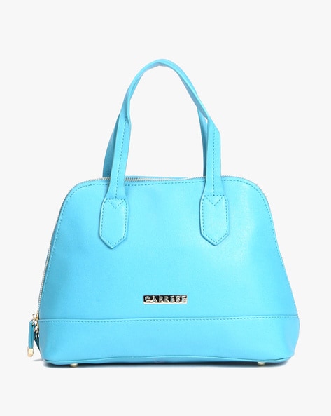 caprese blue solid handheld bag