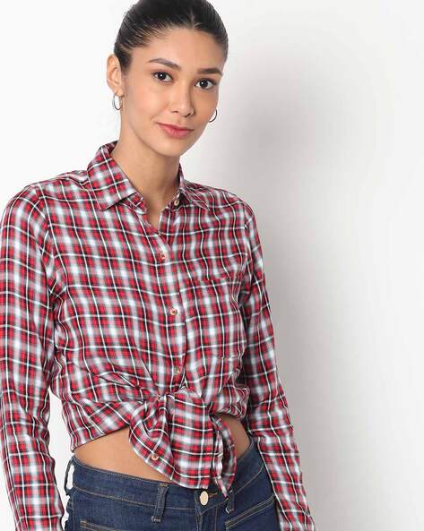 Women Red Jeans Shirts - Buy Women Red Jeans Shirts online in India