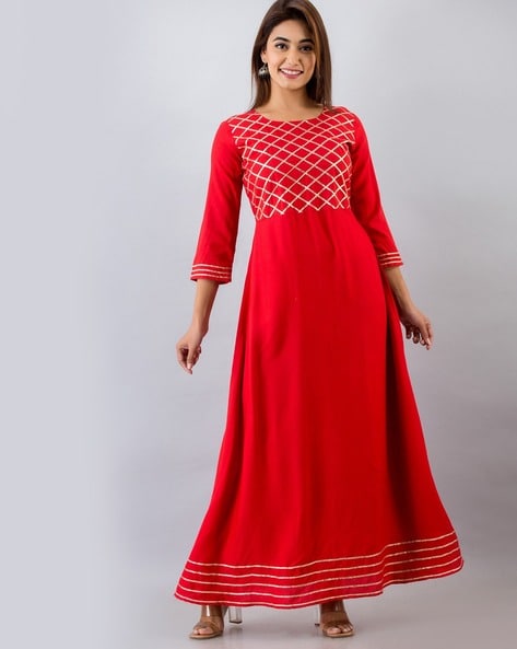SHEQEGIRL Women Gown Red Dress - Buy SHEQEGIRL Women Gown Red Dress Online  at Best Prices in India | Flipkart.com