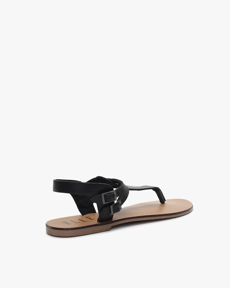 Faux-Leather T-Strap Sandals | Old Navy