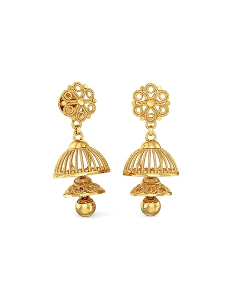 Buy Gold Leaf Drop Earrings - Joyalukkas