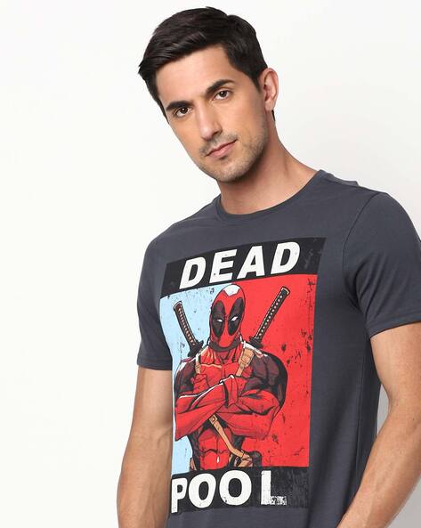 Buy Charcoal Grey Tshirts for Men by Disney Online
