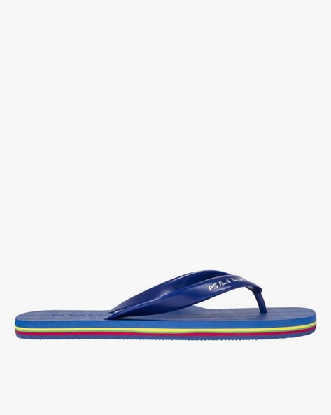 Buy PS PAUL SMITH Dale Flip Flops Navy Blue Color Men AJIO LUXE