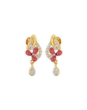 Ruby deals earrings joyalukkas