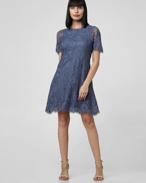 Buy Vero Moda Amber Lace Sheath Dress Online | Ajio.com Buy Vero Moda Amber Lace Sheath Dress Online | Ajio.com