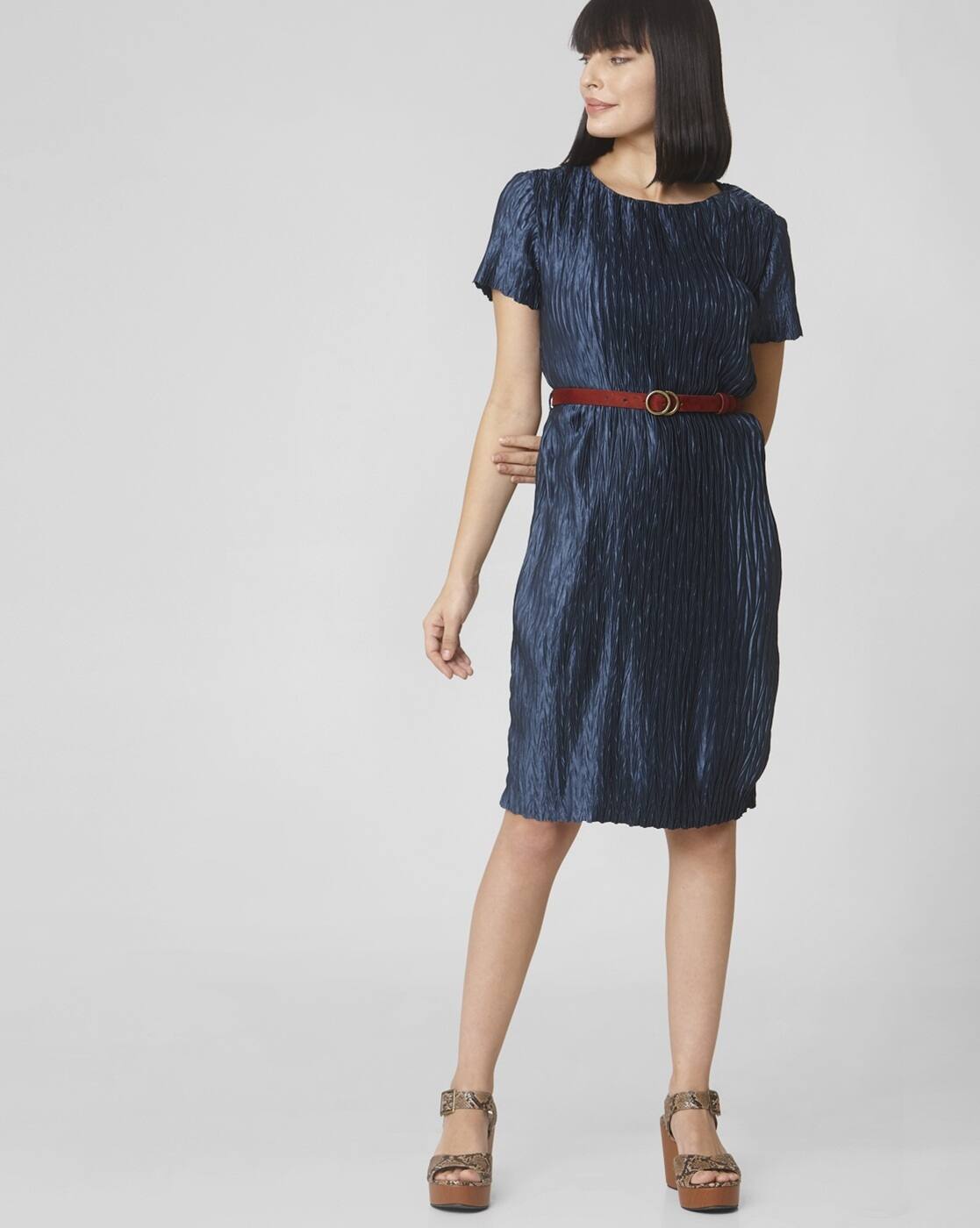 patterned shift dress