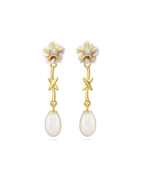 joyalukkas pearl earrings designs with price