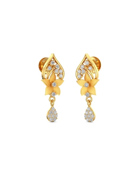 Premium Two Gram Gold Earrings Online South Indian Imitation Jewelry