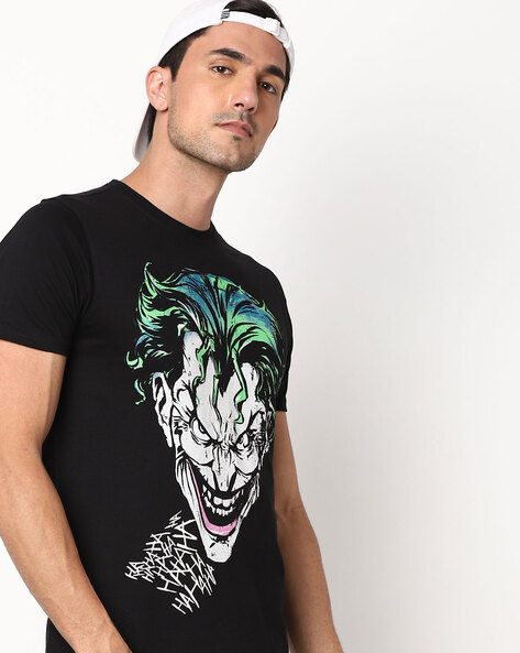 joker printed t shirt