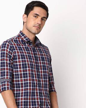Buy Blue \u0026 Red Shirts for Men by 