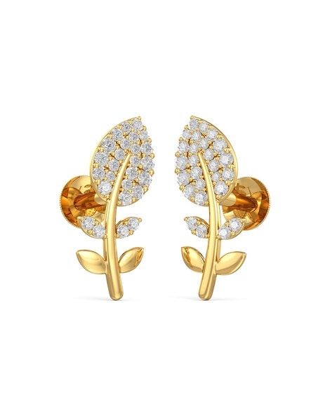 Buy Yellow Gold Earrings For Women By Joyalukkas Online Ajio Com