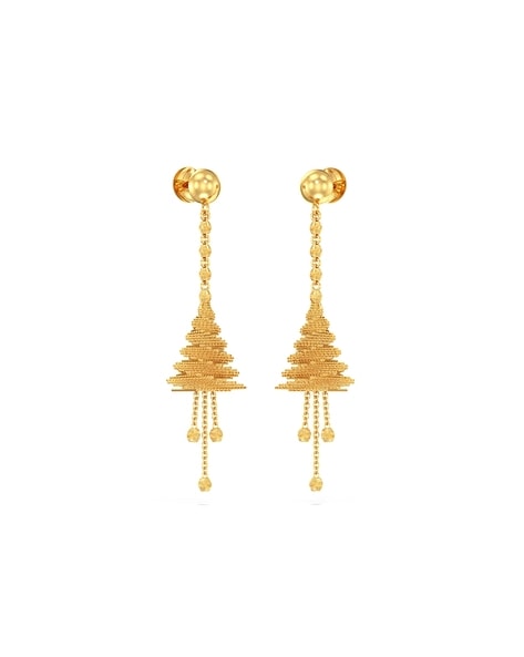 Preeta Gold Drop Earrings Jewellery India Online  CaratLanecom