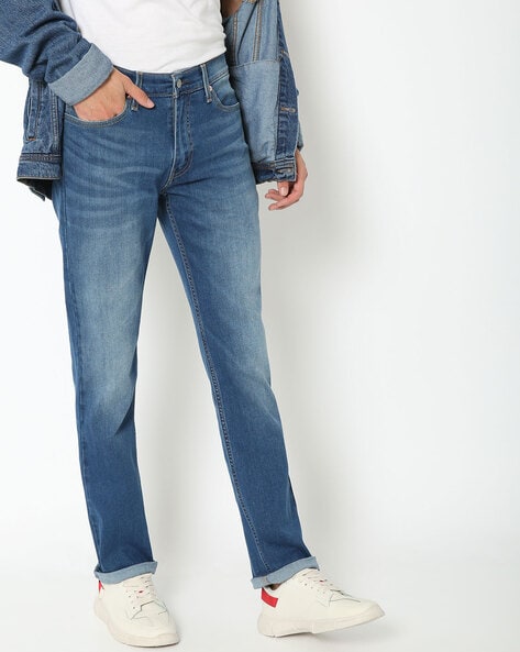 levi's washed slim fit jeans