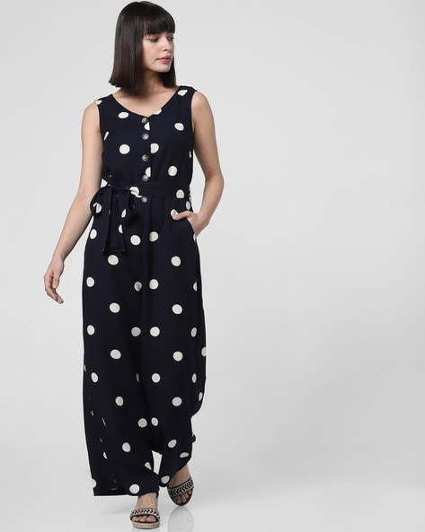 vero moda polka dot jumpsuit