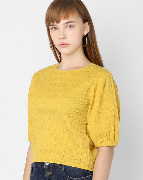 Buy Yellow Tops for Women by ONLY Online