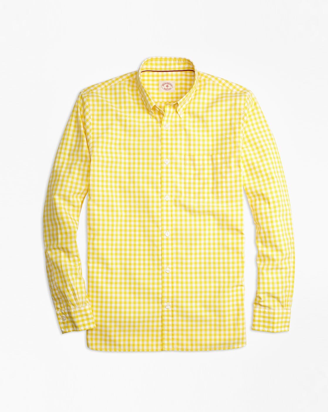 brooks brothers yellow shirt