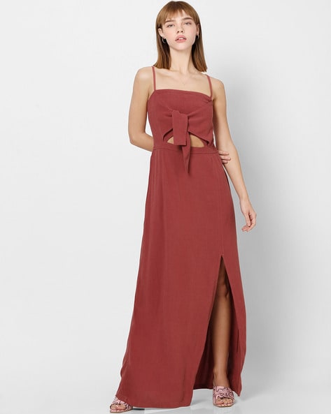 maroon maxi dress online india