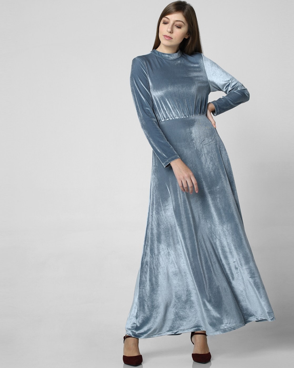 Buy Vero Moda Blue Viscose Empire-line Dress for Women Online @ Tata CLiQ