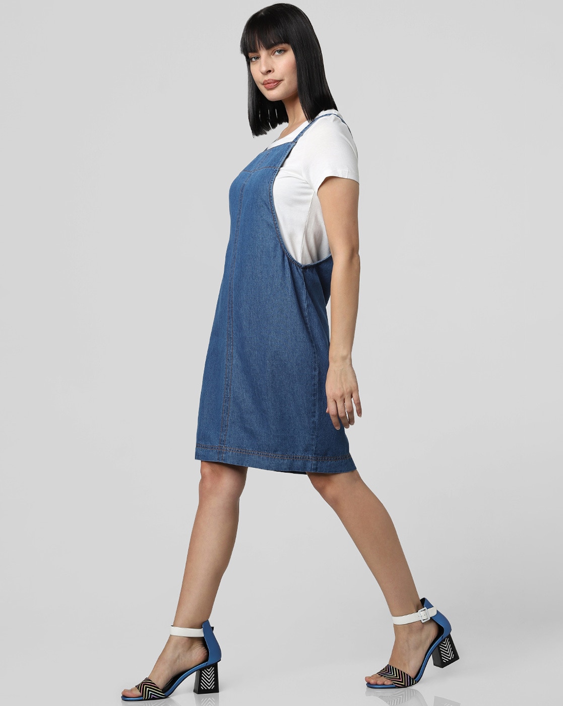 Denim pinafore dress on sale sainsburys