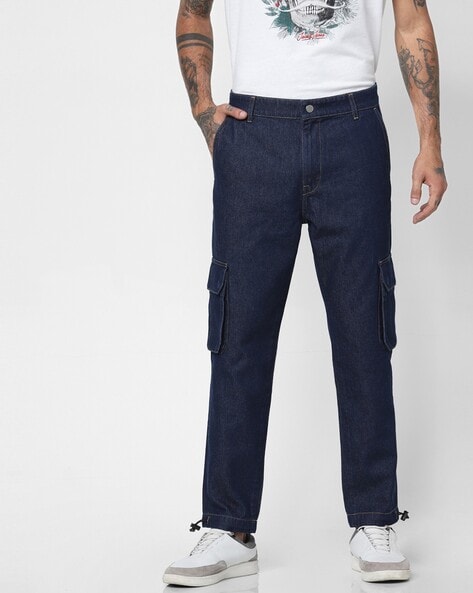 skinny jeans with cargo pockets