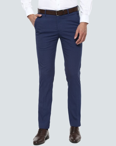 Buy Navy Blue Trousers  Pants for Men by INDIAN TERRAIN Online  Ajiocom