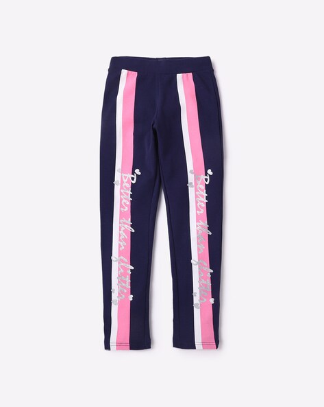 Buy Navy Blue Track Pants for Girls by RIO GIRLS Online | Ajio.com
