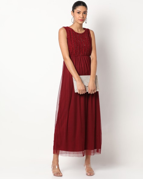 Buy Maroon Dresses for Women by AJIO Online | Ajio.com