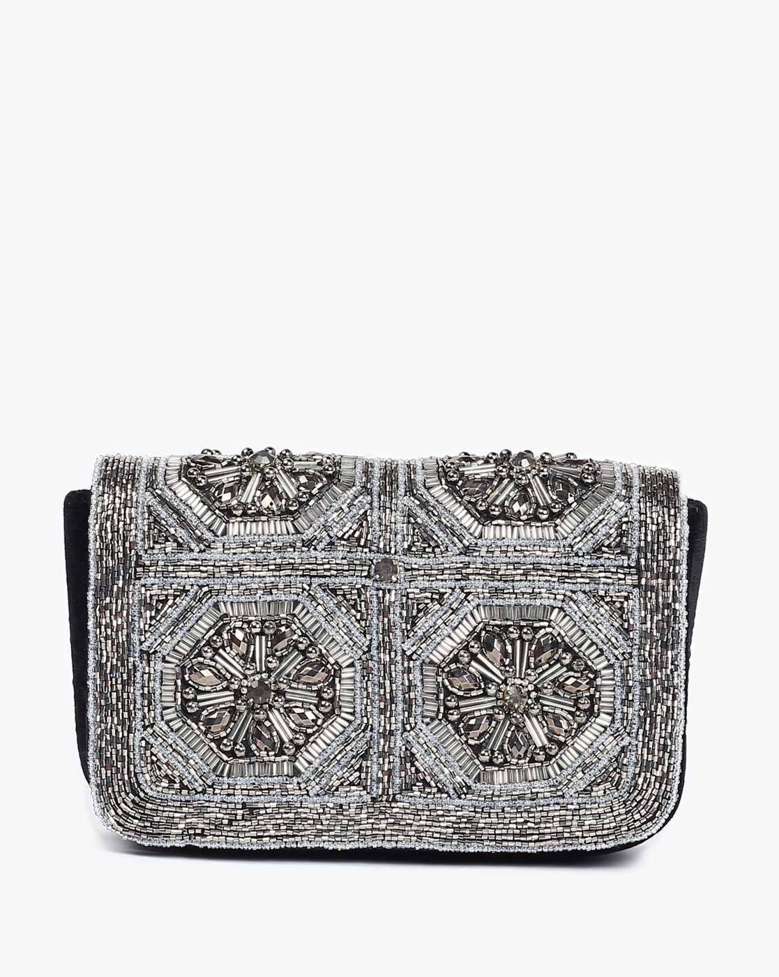 silver clutches online