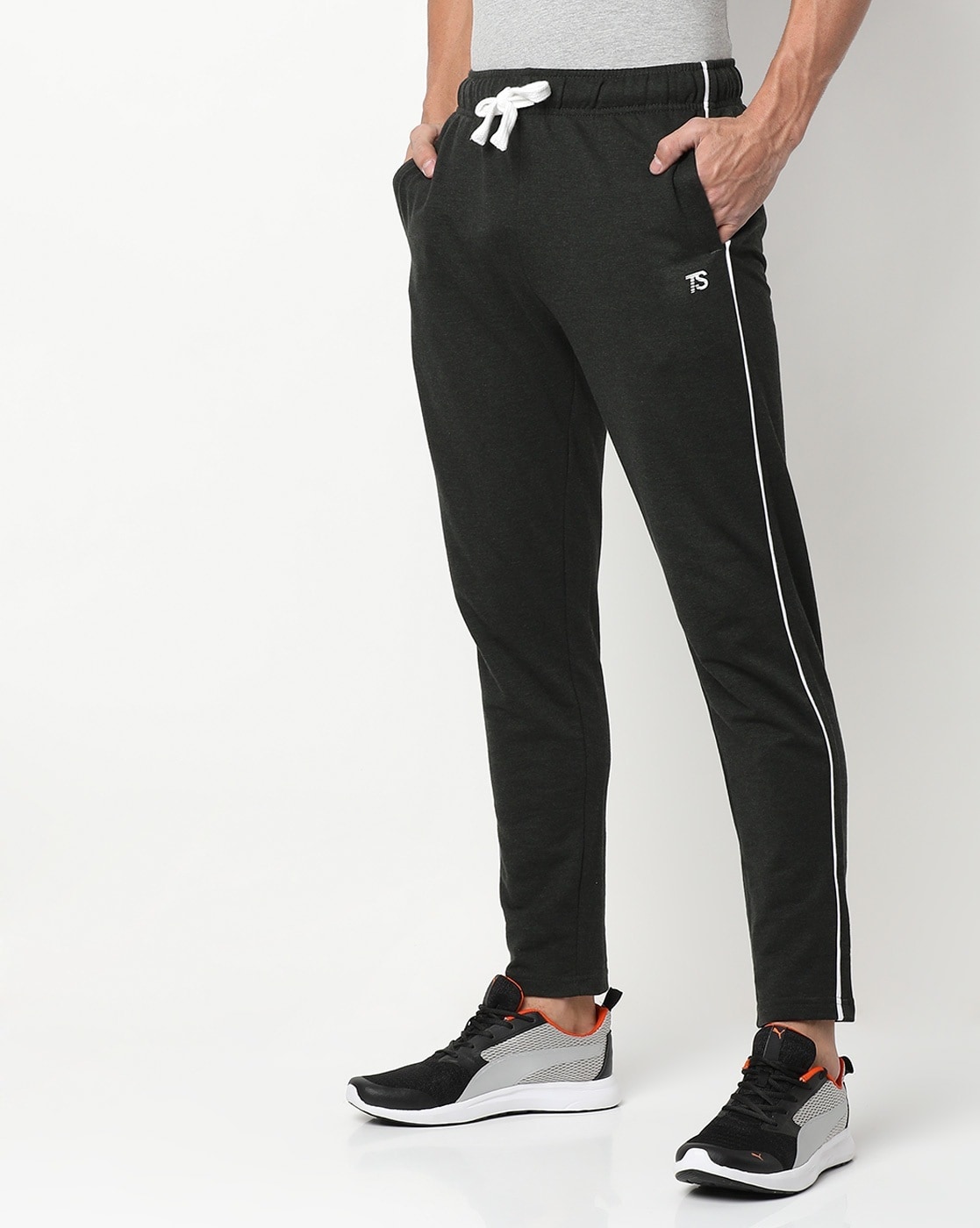 Buy Slim Fit Track Pants with Side Piping Online at Best Prices in India -  JioMart.