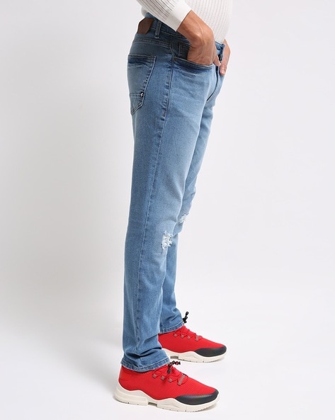 Buy light blue Jeans for Men by ALTHEORY Online | Ajio.com