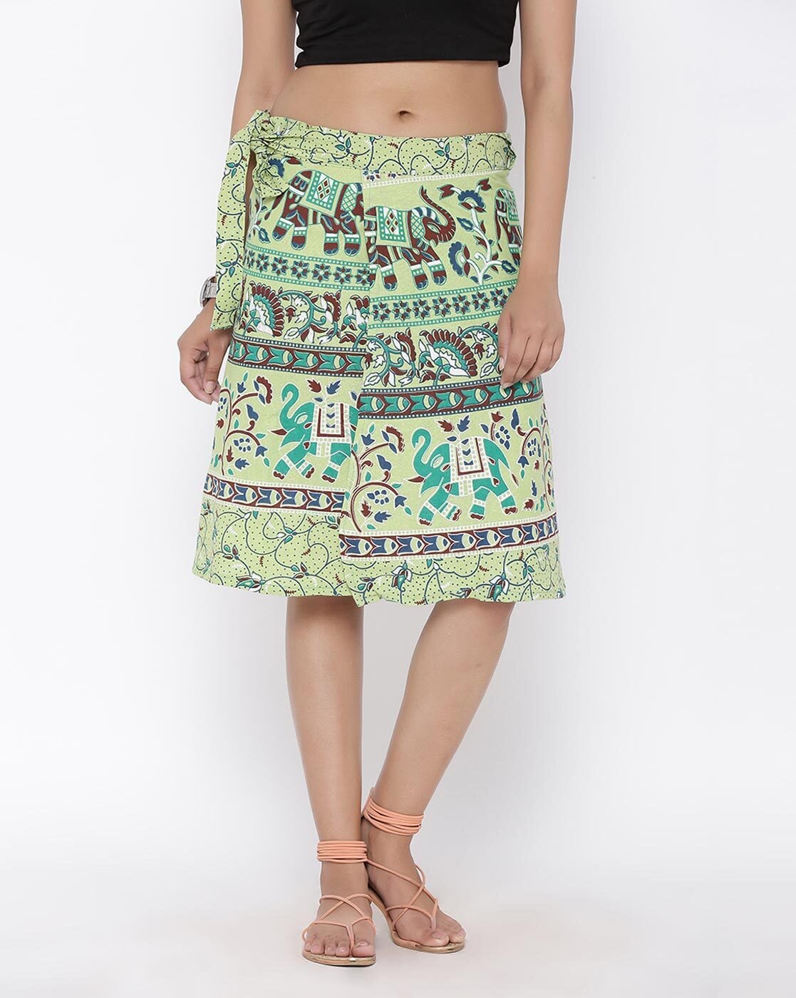 Buy Green Skirts Ghagras for Women by Jabama Online Ajio