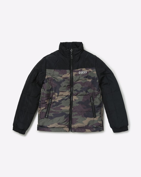 Guess on sale camouflage jacket