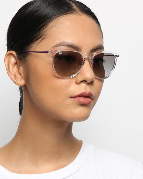 GetUSCart- Polarized Sunglasses for Women Womens Sun Glasses Fashion  Oversized Shades UV Protection Retro Designer Luxury Eyewear Transparent  Black Frame Gradient Grey Lens SUNIER S85