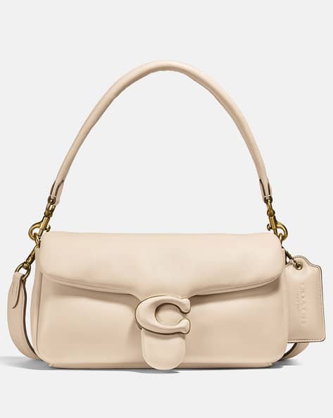 Buy Coach Pillow Tabby Shoulder Bag with Sling Strap Beige Color
