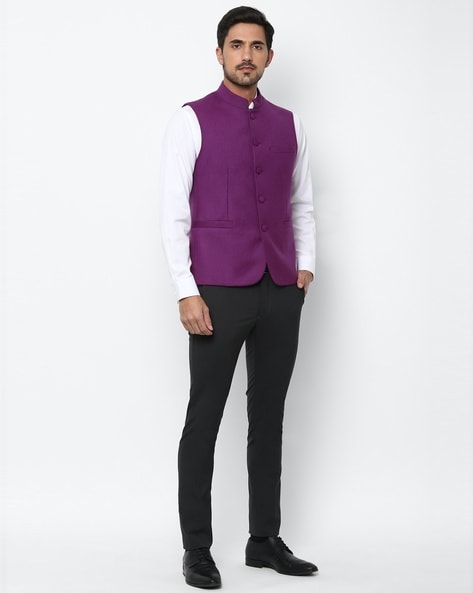 Traditional Beige Color Nehru Jacket