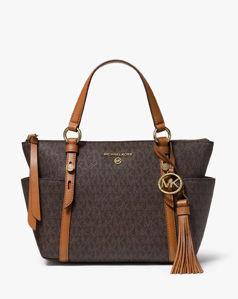 MICHAEL Michael Kors Carine Leather Medium Satchel : Clothing, Shoes &  Jewelry - Amazon.com