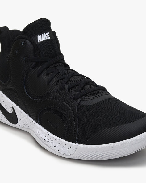 Nike Fly by Mid Black Basketball Shoes
