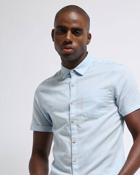 Buy Blue Shirts for Men by ALTHEORY 