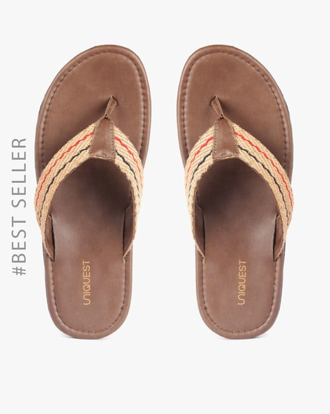 Buy Brown Flip Flop Slippers for Men by Uniquest Online Ajio