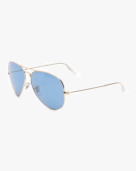 Ray-Ban Aviator Sunglasses Silver/Blue Mirror Gold (0RB8125M 9165) in Metal  with Gold-tone - US