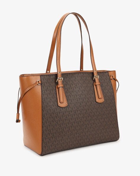 michael kors voyager tote brown