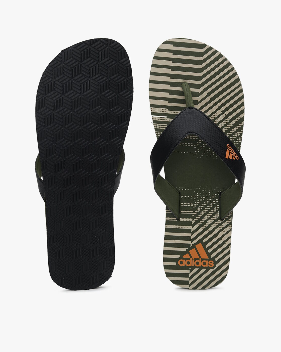 adidas beach print flip flops
