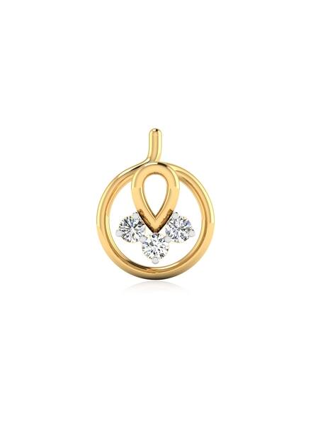 Iski Uski 18 KT Yellow Gold Nalini Diamond Nose Pin