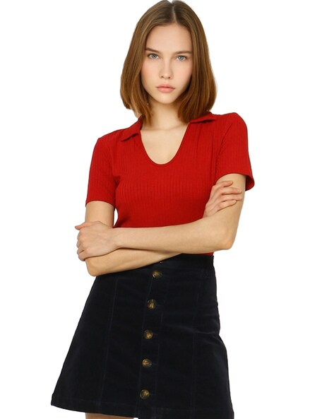 Onlnel ss top jrs in red s