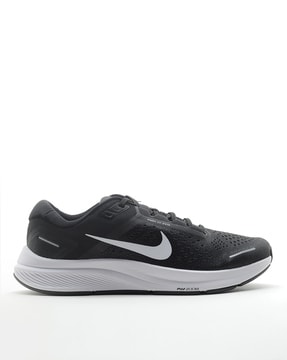 nike black grey and white shoes